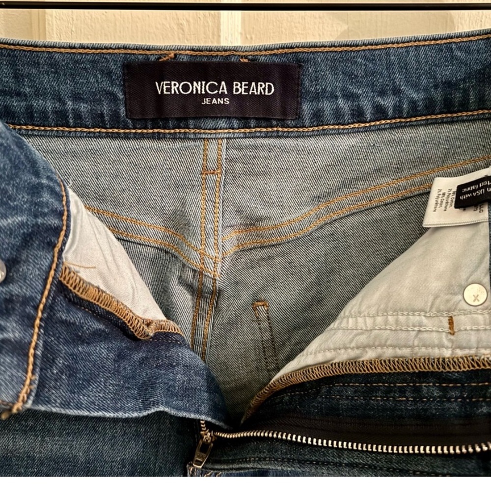 Veronica Beard Taylor High Rise Wide Leg Crop Jean. Size 28. Like new! - Picture 2 of 4